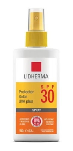 Protector Solar Uva Uvb Plus Spf 30 Spray Lidherma Emulsion