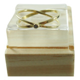 Anel De Ouro 18k 750 Com Diamante - Feminino