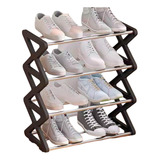 Rack Mini Zapatera; Closet Calzado 8 Plazas Rígido Organiza 