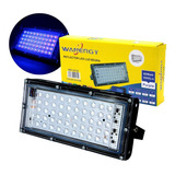 25 Reflector Led Luz Negra 50w Con Lupa Ip65 127v 5000lm  