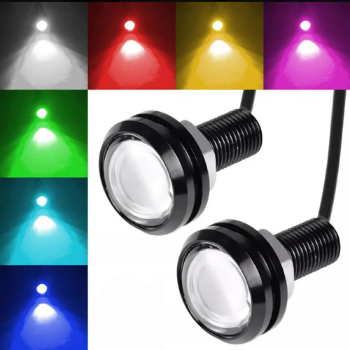 Focos Led Ojos De Aguila Para Moto Auto Luces 2 Piezas | MercadoLibre