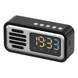 Despertador Retro Con Audio Bluetooth, Ipx5, Compatible Con