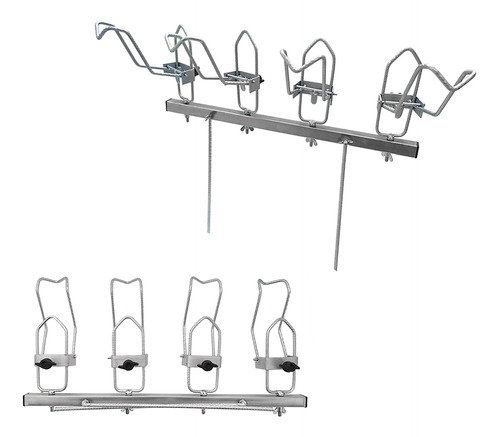 Suporte 4 Posições De Varas De Pesca Reguláveis Tilapeiro 