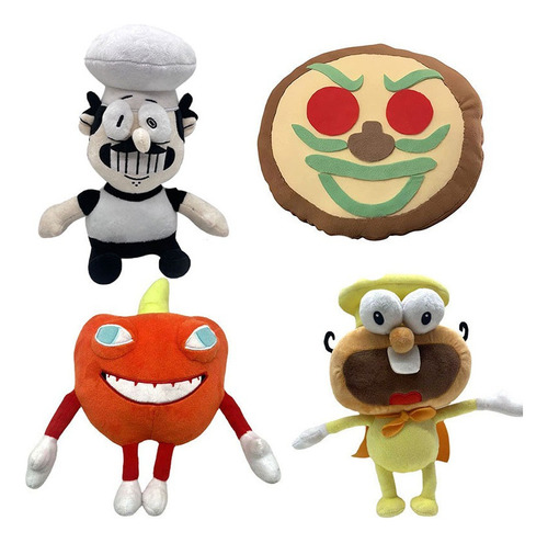 4pcs Pizza Tower Muñeca Peluche Juguete Regalo Para Niños