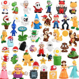 Yicnl 48 Pcs/set Mario Action Figure Mini Toys,mario Bros,or