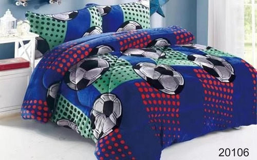 Cobertor Cubrecama Tipo Plush + Chiporro 1.5 Plazas Premium