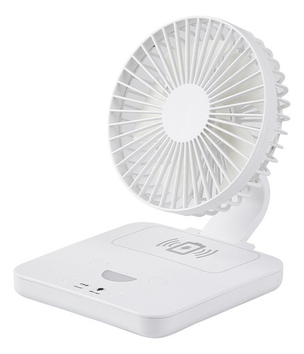 Ventilador Portátil Recargable Fan Con Luz  Pequeño Plegable