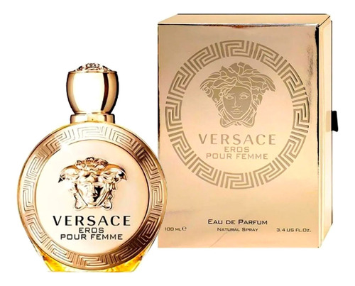 Perfume Versace Eros Eau De Parfum 100ml Feminino + Amostra