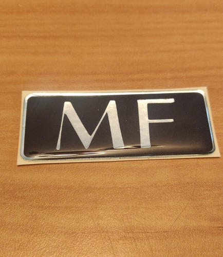 Emblema Mitsubishi Mf Ms Mx Relieve Autoadhesivo Extrafuerte Foto 4