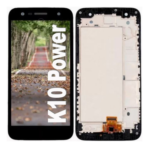 Tela Frontal Display Lcd Compativel Touch LG K10 Power C/aro