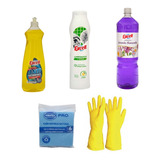 Kit De Productos De Aseo Del Hogar