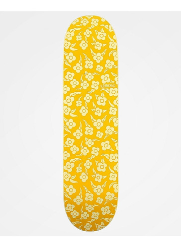 Tabla Skate 8.5 Krooked Flower Yellow + Lija | Laminates