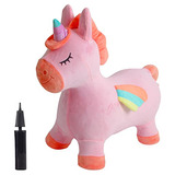 Caballo Saltarín De Unicornio, Juguete De Peluche Salt...