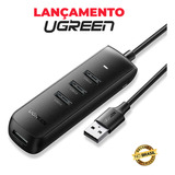 Ugreen Hub Adaptador Usb 3.0 Porta Alimentação Micro Usb