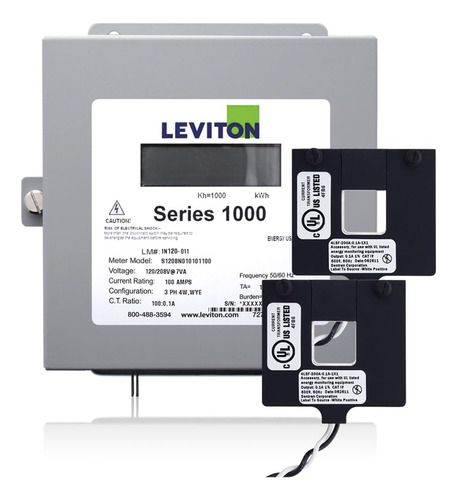 Leviton 1k240-1w Serie 1000 120/240v 100a 1p3w Kit De Interi