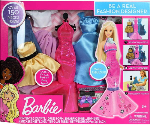 Kit De Disfraz De Muñeca Barbie Be A Fashion Designer