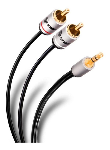 Cable Delgado Plug 3,5 Mm A 2 Plug Rca De 1.8 M | 297-045