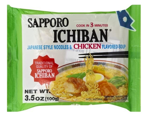 Sabor De Pollo Instantáneo Japonés (sapporo Ichiban) 100g