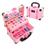 Maleta  Set De Maquillaje  Y Accesorios Para Niñas Real