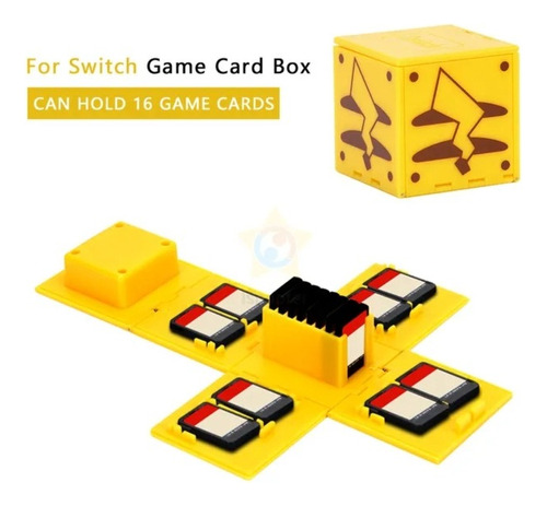 Cubo Porta 16 Cartuchos Nintendo Switch Genérico