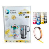 Kit 4 Tintas Sublimación Papel Premium Cinta Color Make 