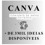 Pack Canva + 3000 Artes Editáveis Premium Media Feed+stories