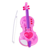 Aprendizagem De Violino Elétrico De Música Rosa Simulada