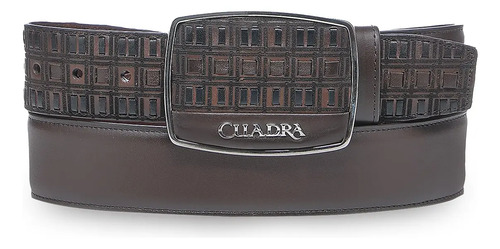 Cuadra Cinturón De Caballero En Piel Genuina De Bovino