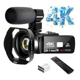 Cámara De Vídeo 4k Ultra Hd Videocámara 48.0mp Ir Visión Noc