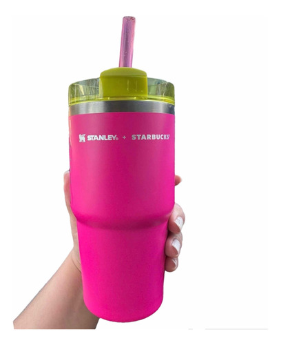 Vaso Starbucks + Stanley Original Rosa Cápsula Retro 20oz