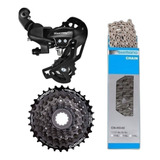 Kit Transmisión Shimano 24v Cambio-cadena- Piñon 8v Cassette