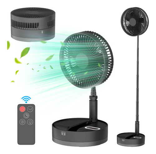 Ventilador Plegable Y Silencioso, Ventilador Para Acampar Al