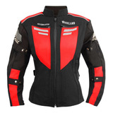 Chamarra Moto Mujer Impermeable Protecciones Biker Wkl 85 Nr