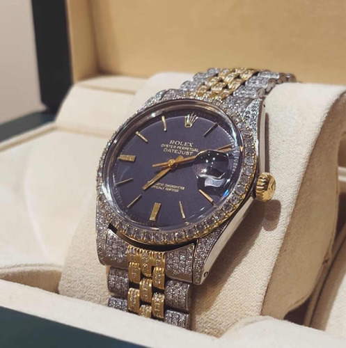 Relógio Rolex Datejust Vintage Custom Diamond