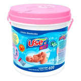 Use It Baby Lenço Umedecido Balde Rosa 400 Unidades