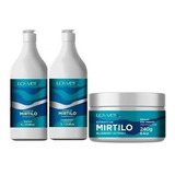 Lowell Mirtilo Shampoo + Condicionador + Máscara + Válvulas 