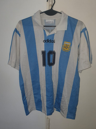 Camiseta Seleccion Argentina Wc1994 adidas #10 Maradona T2