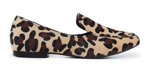 Sapatilha Mocassim Leruchel Animal Print Onça