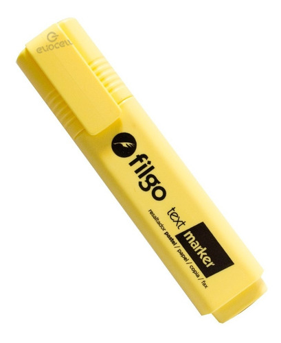 Resaltador Filgo Textmarker Pastel V/ Colores Filgo X1 Color Amarillo Pastel