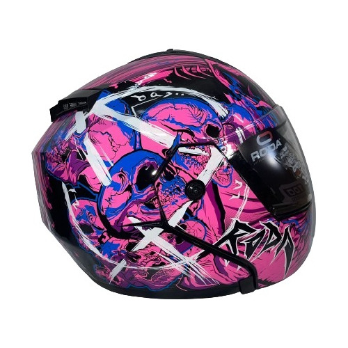 Casco Roda Revenge Rosa Kombat  Abatible Svs