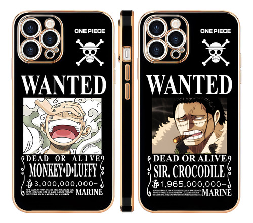Luffy Crocodile One Piece Funda Para iPhone 2pcs Tpu Wantb16