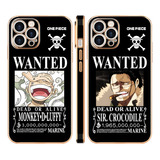 Luffy Crocodile One Piece Funda Para iPhone 2pcs Tpu Wantb16