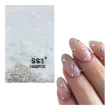 Strass Para Unhas Upbel Strass Redondo Com 1440 Kits X 1440 Unidades -  Prata