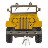 Porta Chaves Formato Carro Jeep Jipe Mdf Chaveiro Criativo