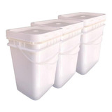 Pote Para Alimentos Nastripack Balde P Doces Lembrancinhas 20l Alça Plast 20l Branco