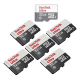 6 Uni Cartão De Memória 32g Ultra Classe 10 Sandisk Original