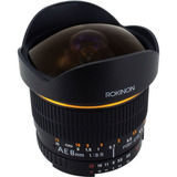 Rokinon 8mm Ultra Wide Angle F/3.5 Fisheye Lente Para Nikon