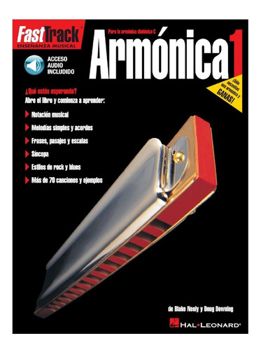 Fast Track Armonica 1 Harmonica (book/audio Spanish Editi