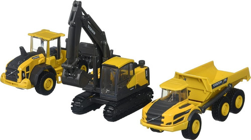 Set Maquinas Volvo Construcción New Ray Esc 1:53 Aprox