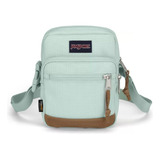 Cartera Bandolera Jansport Core Crossbody Diseño Liso De Cordura Combinada Con Gamuza  Fresh Mint Con Correa De Hombro Agua